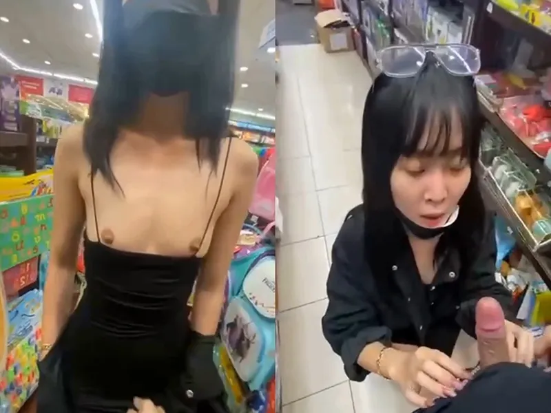 đi nhà sách em mặc mỗi cái quần lót còn đòi anh mút cây hàng p1